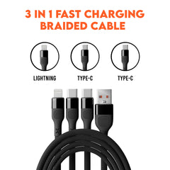 XYLO 3-in-1 Braided Cable (1.2 Meter)